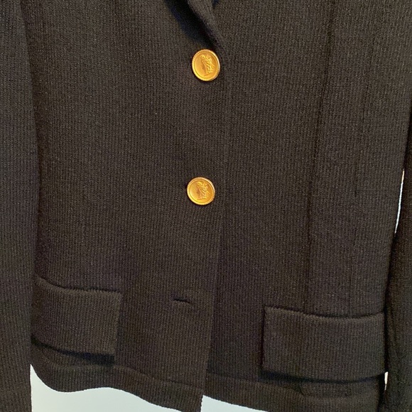 Rich and Levy black knit jacket and skirt set - Picture 4 of 12